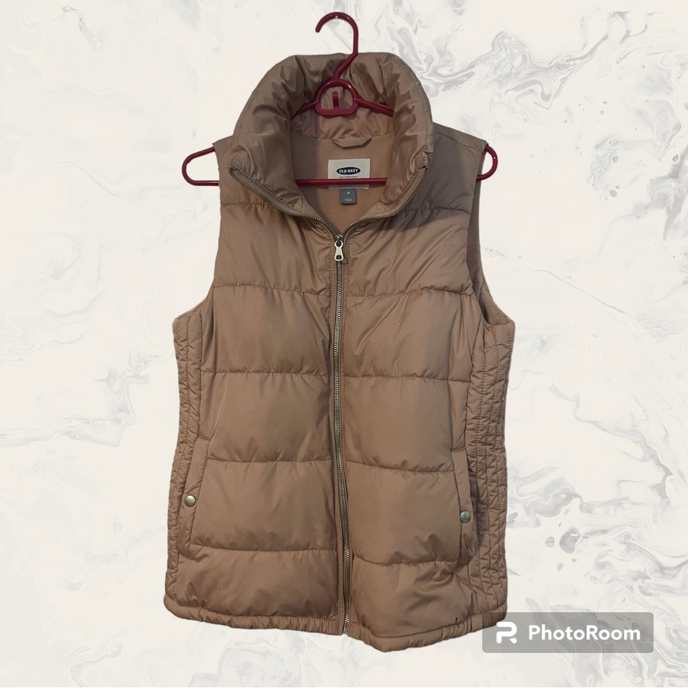 Blush Pink Old Navy Zip Puffer